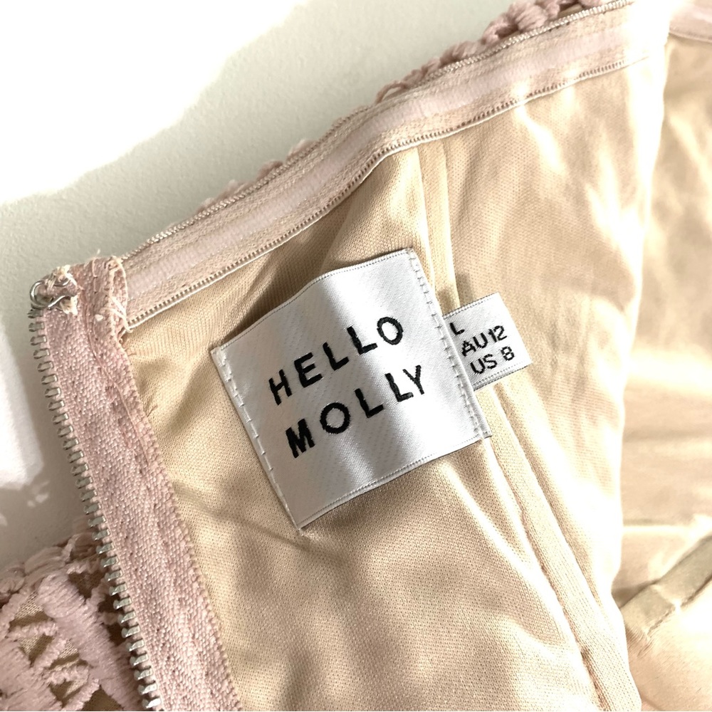 Hello Molly Write In Cursive Midi Dress Strapless - image 5